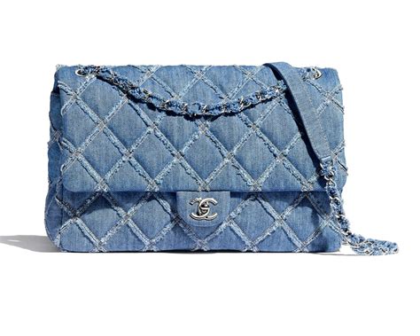 chanel denim bag 2023|Chanel denim flap bag 2019.